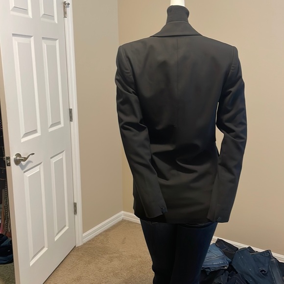 ADAM LIPPES OVERSIZED STATEMENT TUXEDO PIECE EMBELLISHED WOOL ELASTANE NWOT 2 - Picture 8 of 17